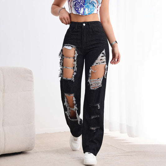 Ripped black jeans
