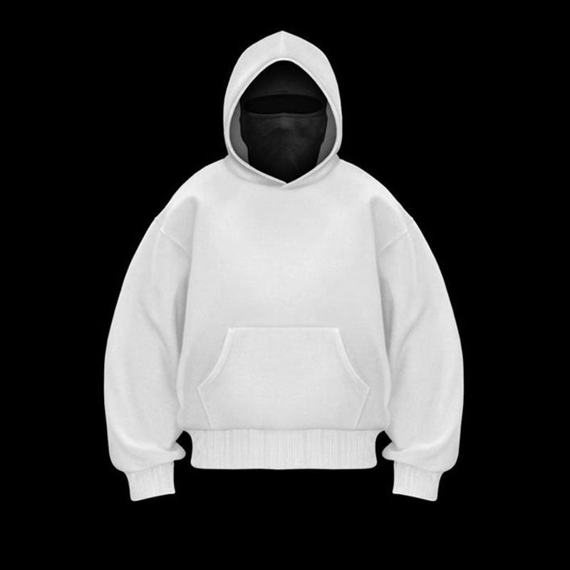 Ninja mask double hooded unique design hooded sweatshirt