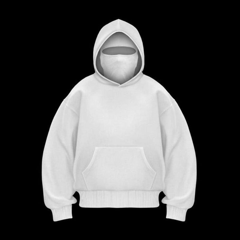 Ninja mask double hooded unique design hooded sweatshirt