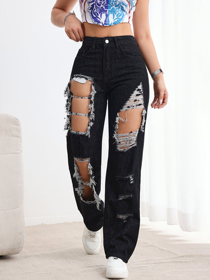 Ripped black jeans