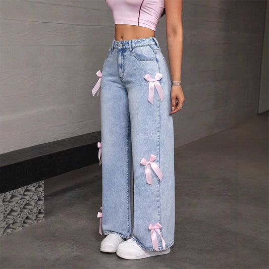 Snowflake Bow Jeans