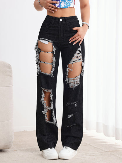 Ripped black jeans