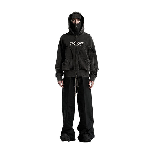 Ninja Mask Double Hood Unique Design Hoodie
