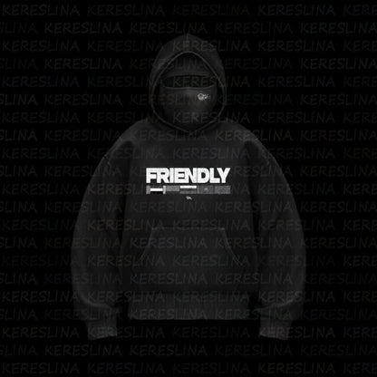 Ninja mask double hooded unique design hooded sweatshirt