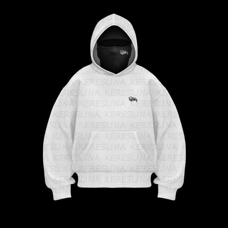 Ninja mask double hooded unique design hooded sweatshirt