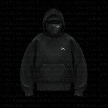 Ninja mask double hooded unique design hooded sweatshirt