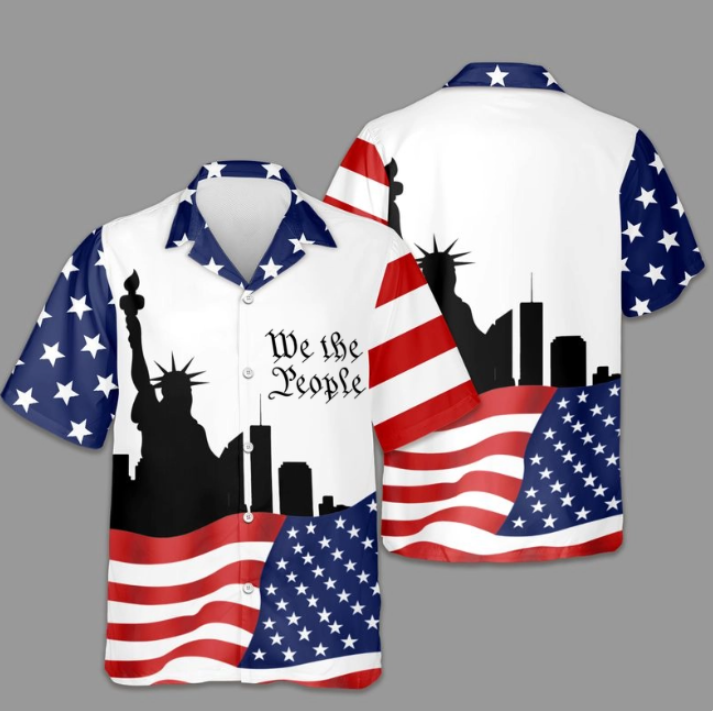 Lady Liberty USA 250 Hawaii Shirt - BundleWear