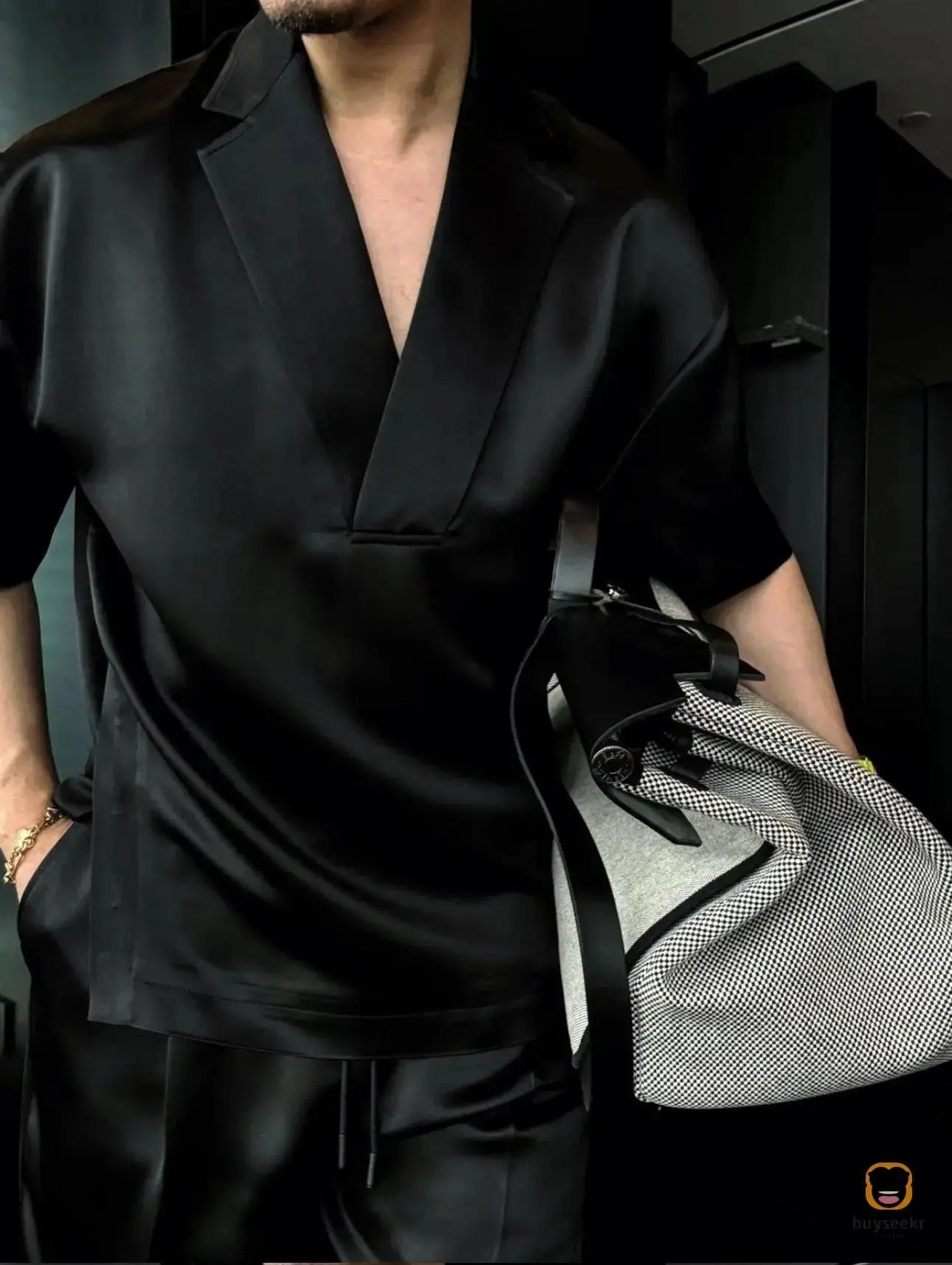 Cool & Confident — The V-Neck Lounge Set for Summer