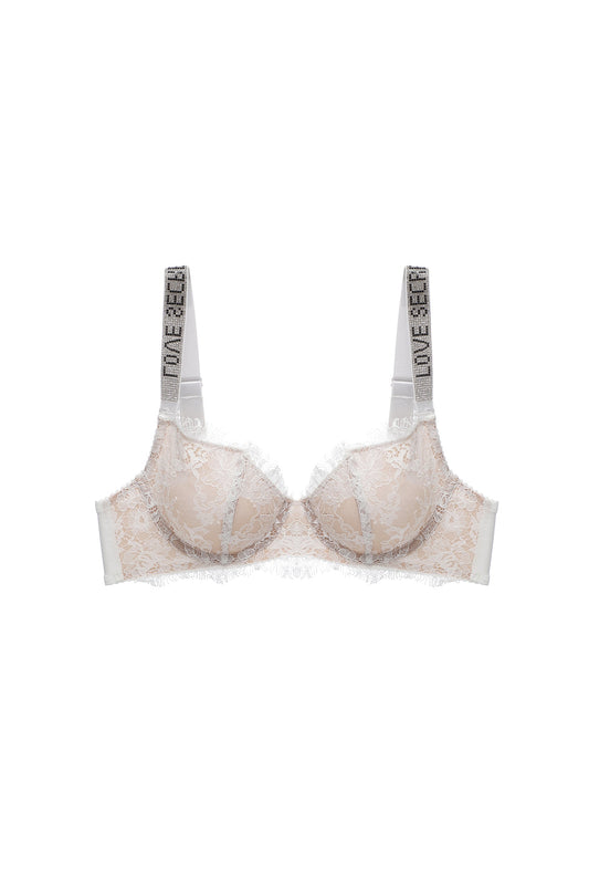 White Love Secret Lace-lined Bra Lingerie