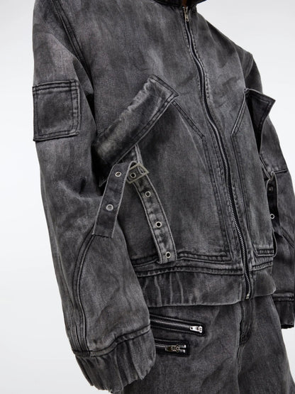 【25s Mar.】Vintage Denim Jacket  Baggy Cargo Pants