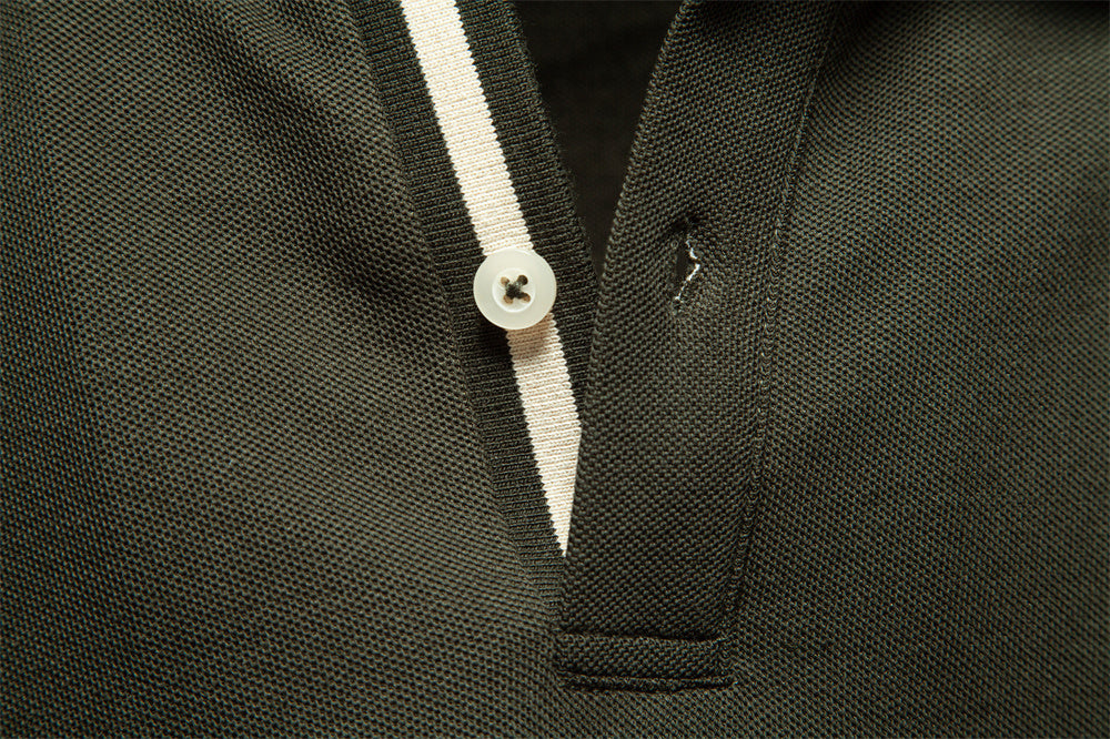AIOPESON Long Sleeve Polo PL7016 - BundleWear