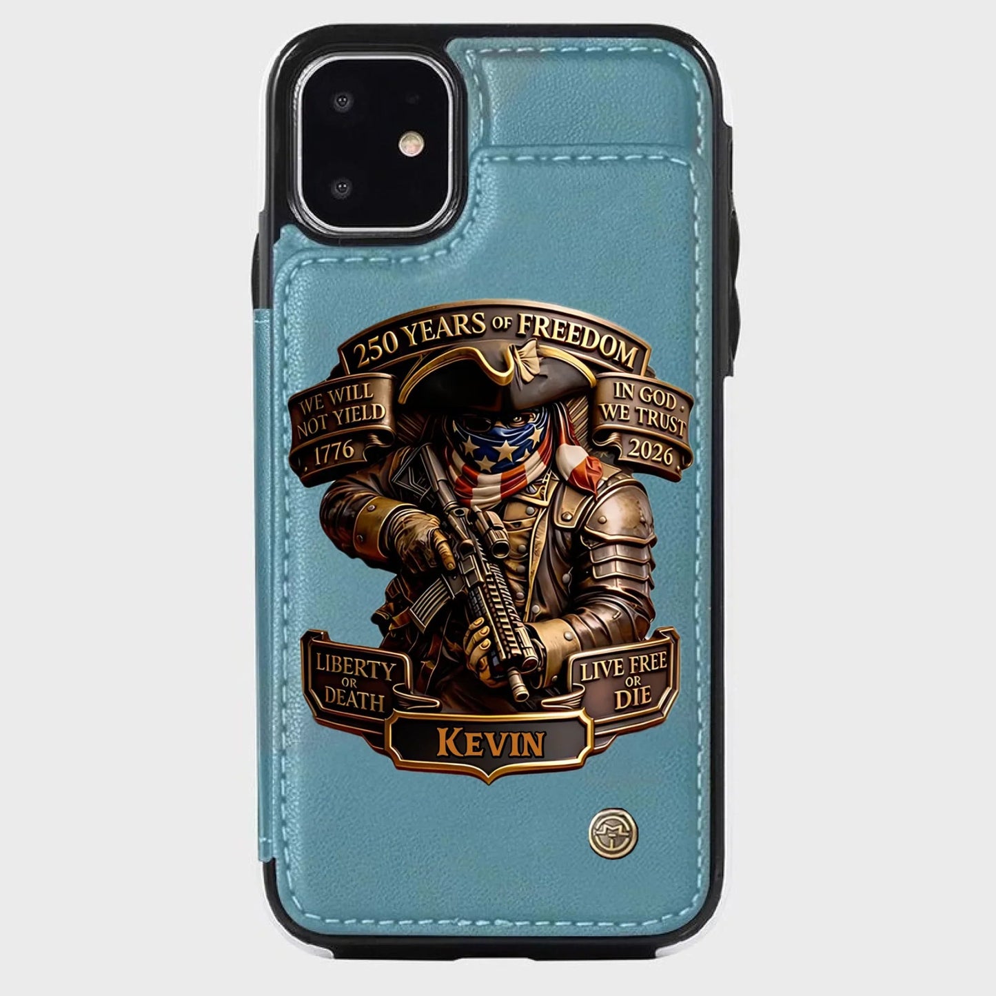 Live Free Tribute 250 Years Custom Wallet Phone Case - BundleWear