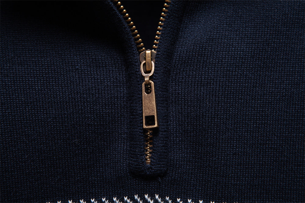 AIOPESON Stand Collar Sweater Y6224 - BundleWear
