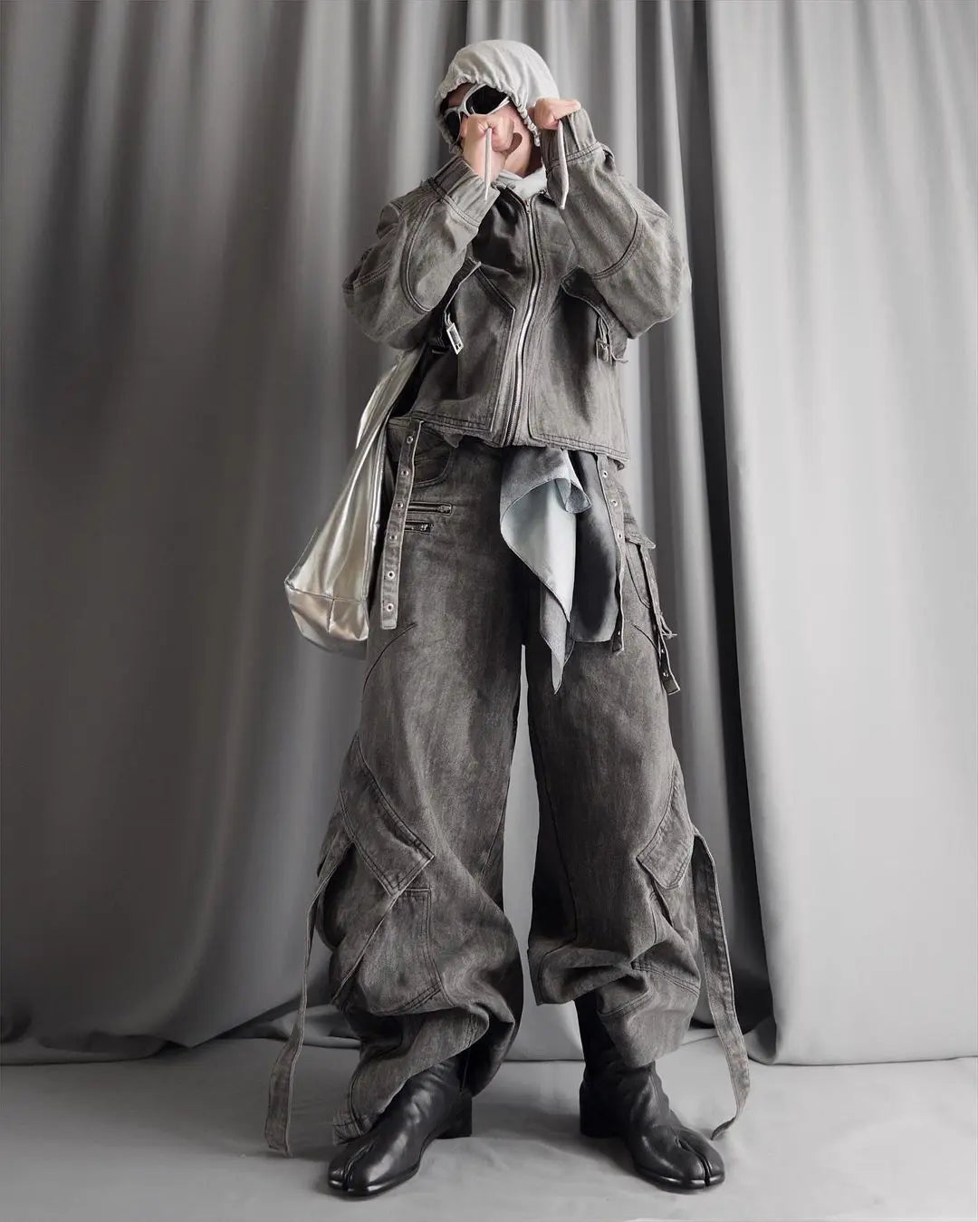 【25s Mar.】Vintage Denim Jacket  Baggy Cargo Pants