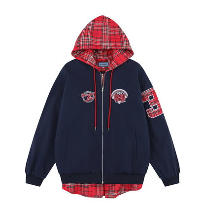 Fake two-piece loose casual couple jacket - MATCHING MASTER