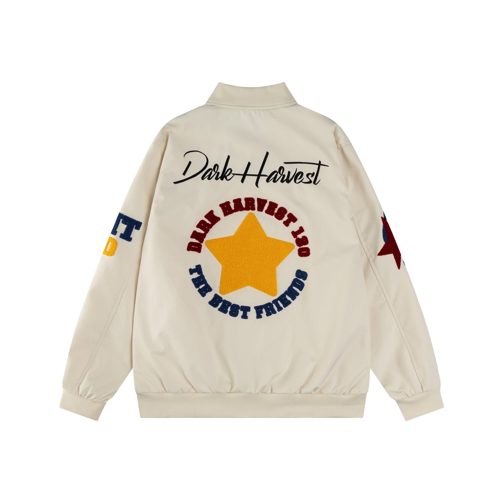 Letter Embroidered Casual Couple Jacket - MATCHING MASTER
