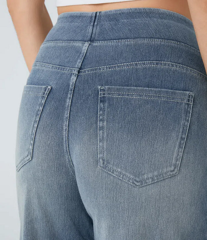 SUPER STRETCH WIDE LEG HIGH WAIST JEANS (Get two for a bigger discount)