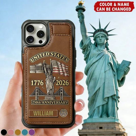 250th Anniversary - Personalized Wallet Phone Case - BundleWear