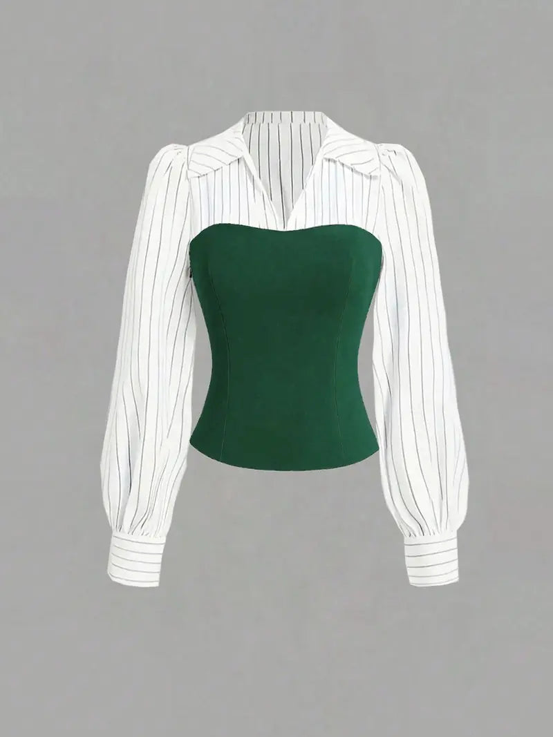 Women's Colorblock Shirt Set - MATCHING MASTER