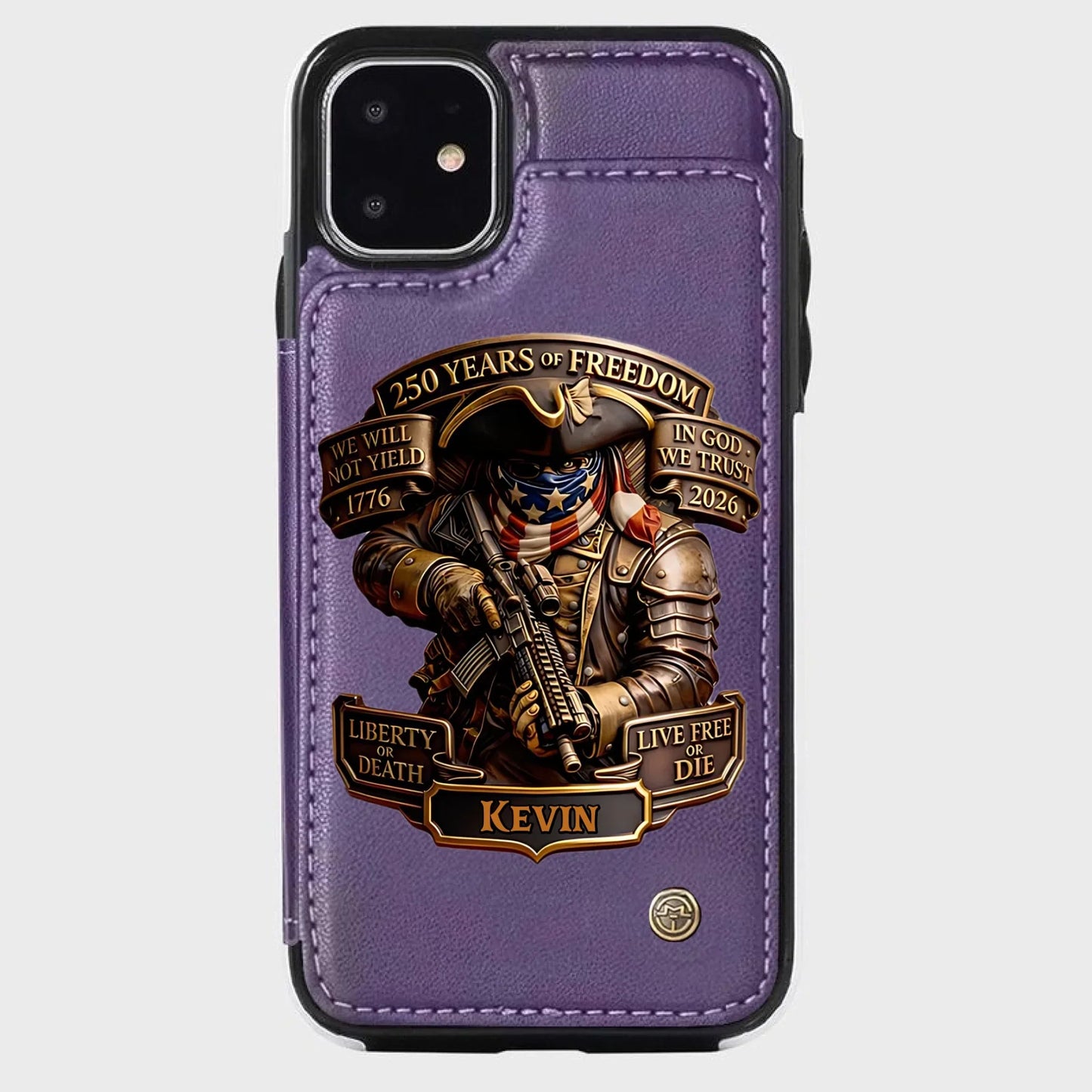 Live Free Tribute 250 Years Custom Wallet Phone Case - BundleWear