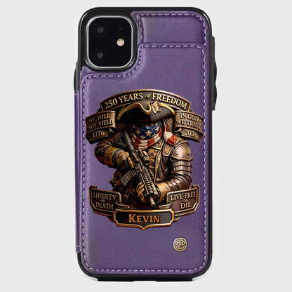 Live Free Tribute 250 Years Custom Wallet Phone Case - BundleWear