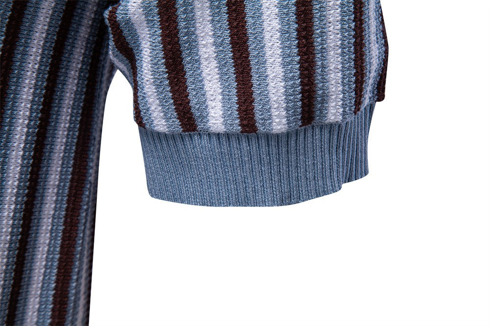 AIOPESON Knitted Short Sleeve Polo PSD8032 - BundleWear