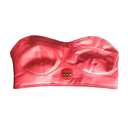 Heated Breast Massager Bra, Wireless Electric Bust Massager, Heating & Vibrating Bust Enhancement with 3 Levels