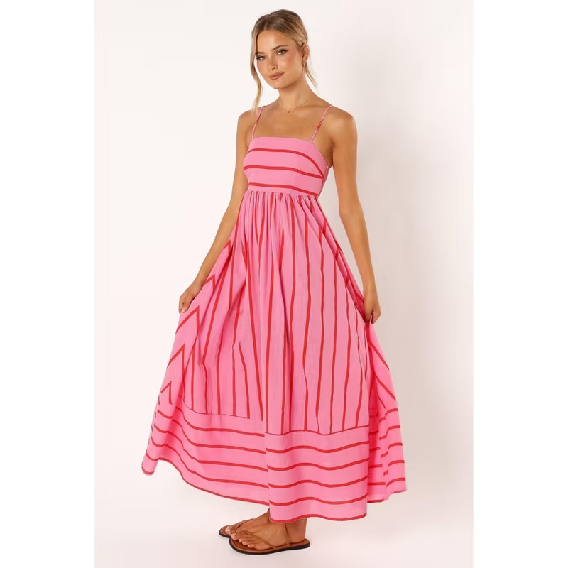 Versatile striped maxi skirt - MATCHING MASTER
