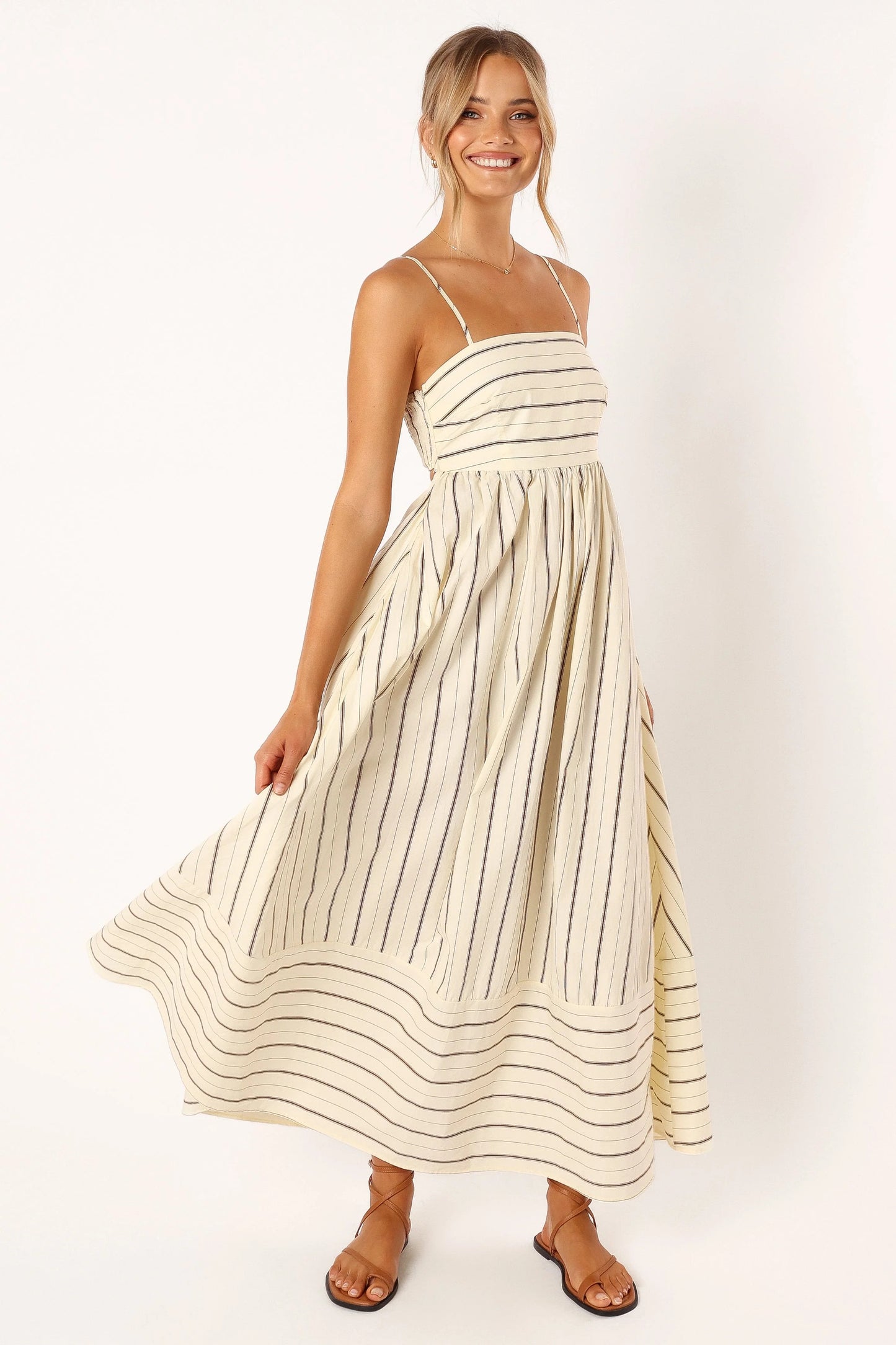 Versatile striped maxi skirt - MATCHING MASTER