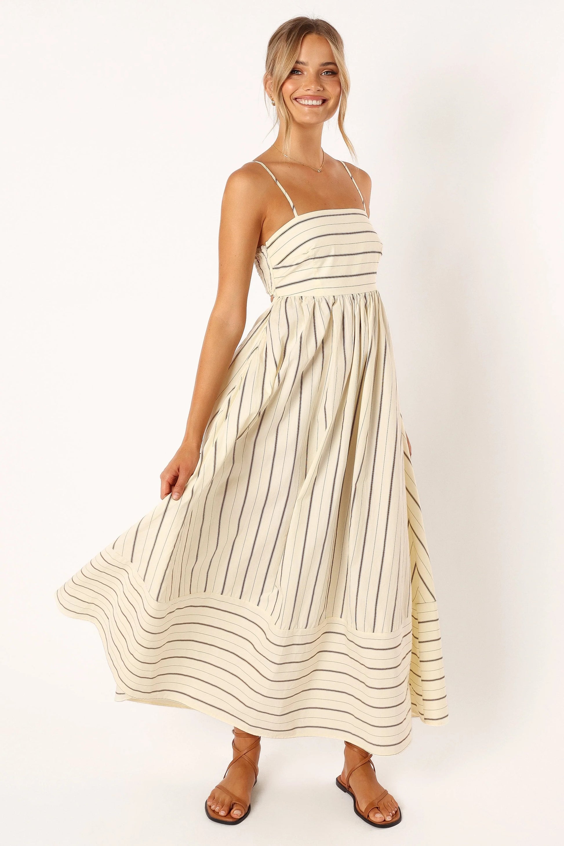 Versatile striped maxi skirt - MATCHING MASTER
