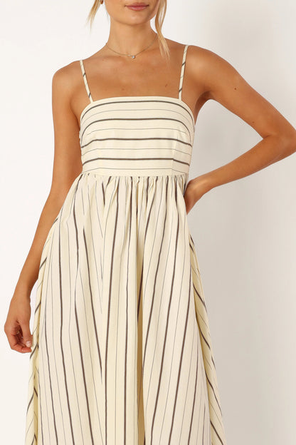 Versatile striped maxi skirt - MATCHING MASTER