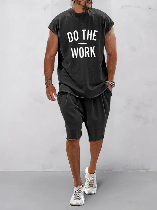 Lezser sportöltöny feliratos mintával