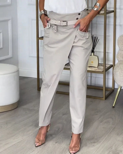 Women High Waist Casual Pants - MATCHING MASTER