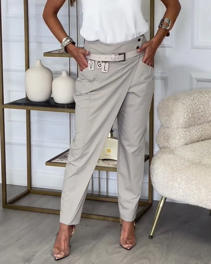 Women High Waist Casual Pants - MATCHING MASTER