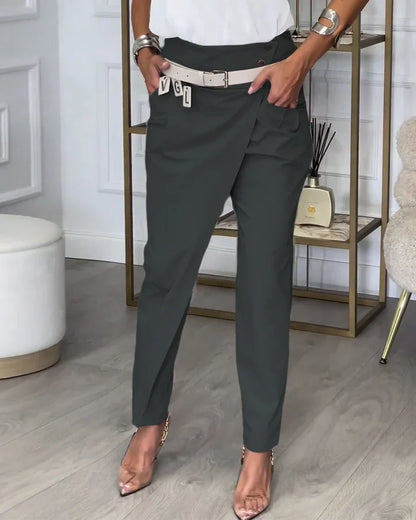 Women High Waist Casual Pants - MATCHING MASTER