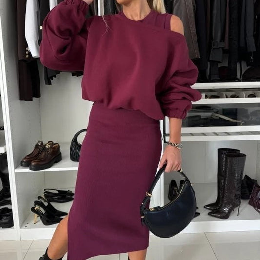 Women's Sleeveless Blouse and Dress, 2-Piece Set
