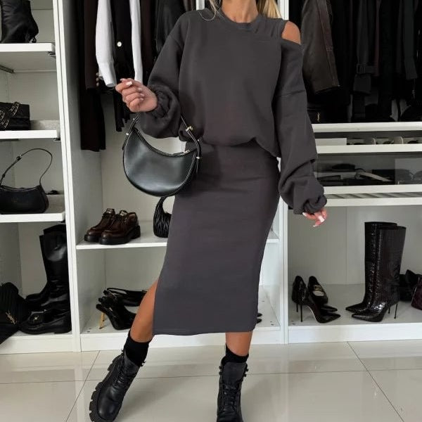 Women's Sleeveless Blouse and Dress, 2-Piece Set